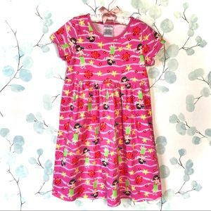 Kids Summer Floral Stripe Pink Red Yellow Hawaiian Hula Dress Oriental Trading